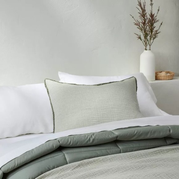 Casaluna Bedding 2 Casaluna Texture Chambray Pillow Shams Poshmark